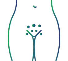 Changes in the skin color around the genitals
