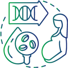 During  prenatal testing  in preganacy to find out if the foetus bear mutated genes for galactosemia