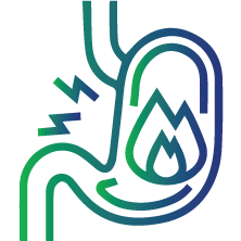 Chronic pain and burning sensation in the stomach