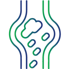 A blood clot in an unusual part of the body