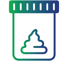 Light-coloured stool