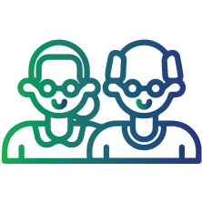 Who have advanced age