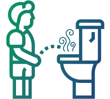 Cloudy or bad-smelling urine