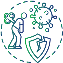 Individuals with weakened immune systems due to certain infections or diseases