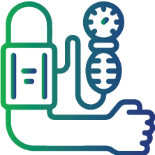 Having high blood pressure (hypertension)