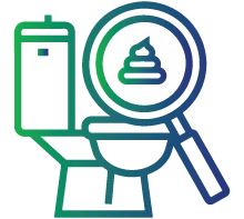 Light gray or clay-coloured stools