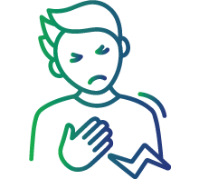 Chest discomfort or pain