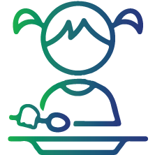 Babies and young children who lack iron-rich meals in their diet