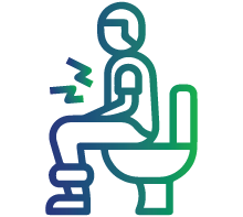 Persistent or intermittent diarrhea