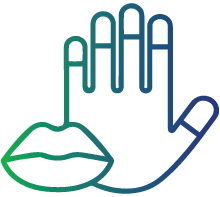 Cyanosis (turning blue) of skin