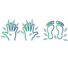 Loss of sensation or feeling in body parts