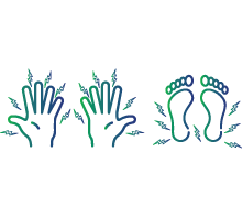 Numbing or tingling of hands and feet