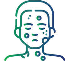 Cutaneous abnormalities (e.g. skin rash)