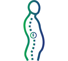 Stiffness and swelling of joints near the neck, chest, hip, and spine