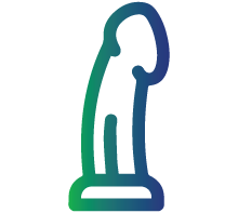 Enlarged penis with small testicles