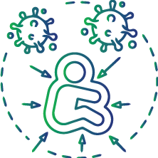 Newborns with symptoms of infection