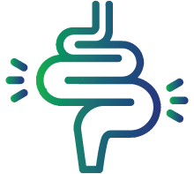 Swelling of the intestines