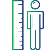 Rapid growth that halts sooner than normal