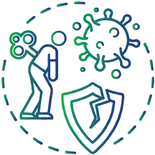 Individuals with weakened immune systems due to certain infections or diseases