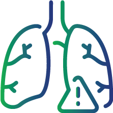 Abnormal lung function test results
