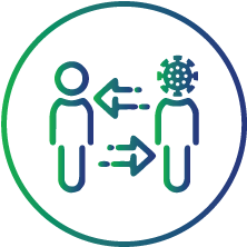 Come in contact with infected people