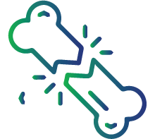 Lower bone mineral density