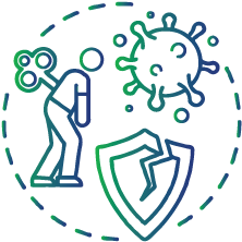 Individuals with weakened immune systems due to certain infections or diseases