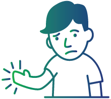 Numbness in different parts of the body