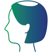 Hair loss on the head