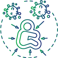 Newborns with symptoms of infection