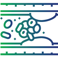 Unusual blood clots in the veins and arteries