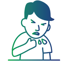 Coughing (with blood)