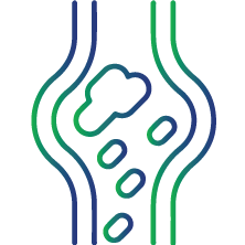 Has abnormally clotting blood