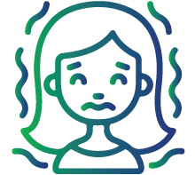 Behavioural problems like anxiety and irritability