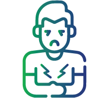 Cramps and pain in the upper belly