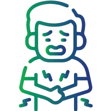 Repeated stomach pain and bloating