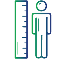 Rapid growth that halts sooner than normal