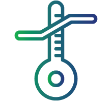Greater sensitivity to heat and cold