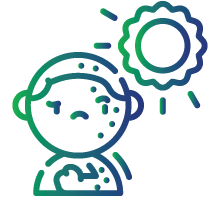 Sensitivity to sunlight