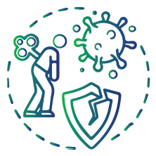 With a weakened immune system