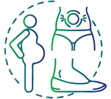 Swollen or tender abdomen.