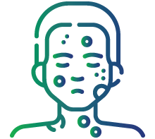 Red, Raised Rashes on the face and the neck