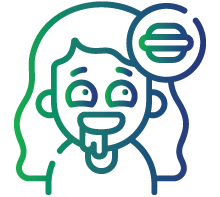 Excessive hunger and sweating