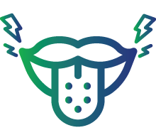 Tingling or numbness in lips, tongue, and cheeks