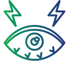Dry eyes - Gritty, burning sensation, redness, and blurred vision.