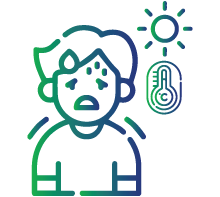 Increased sweating and heat intolerance