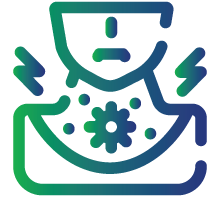 Swollen, painless lymph nodes (usually in the neck)