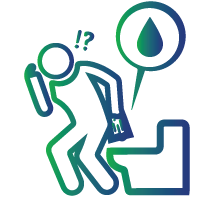 Blood in urine or stool