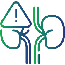 To identify patients most at risk of iron mediated kidney damage