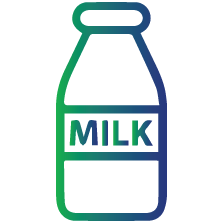 Dietary intake of calcium from various sources (e.g. milk)